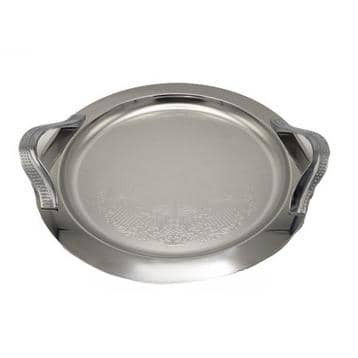 سینی استیل با دسته زاماک مدل موج گرد کد 9231 سلینا SELINA