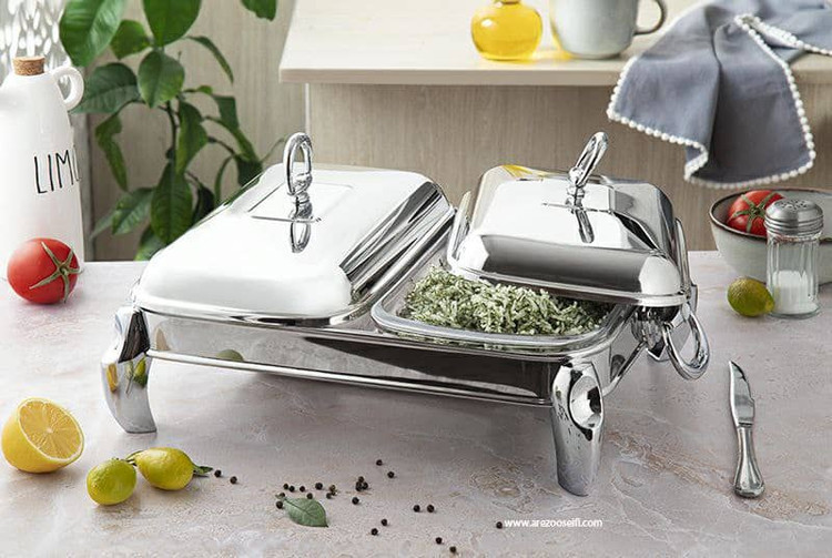سوفله خوری دو قلو مدل پافیلی کروم 92616 سلینا SELINA